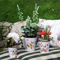 Produkt Metalowe wiadro do sadzarki z uchwytem Ø14/11,5/9,5cm zestaw 3 szt