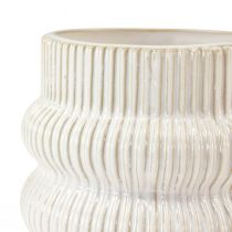 Produkt Doniczka ceramiczna z żłobkowanym wzorem Ø10cm W11cm 2szt