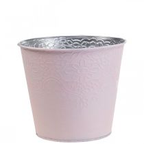 Produkt Sadzarka metalowa doniczka pastelowy róż Ø13,5 cm W12,5 cm
