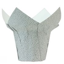 Produkt Doniczka papierowa w kropki opakowanie prezentowe kwiaty Ø9cm W16cm 8 szt