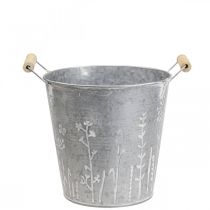 Sadzarka do sadzarki vintage ozdobne metalowe wiadro Ø14cm W13cm