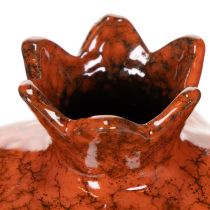 Produkt Ceramiczna dekoracja w kształcie granatu, błyszcząca, 14 cm