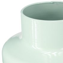 Produkt Wazon metalowy wazon dekoracja miętowy zielony pastelowy Ø16,5cm wys.23,5cm