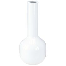 Produkt Nowoczesny wazon dekoracyjny metalowy wazon kremowo-biały Ø10,5cm H25,5cm