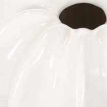 Produkt Ceramiczny wazon w kształcie dyni, biały, dekoracja domu, 15 cm