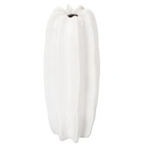 Produkt Wazon żebrowany, nowoczesny ceramiczny wazon na suszone kwiaty, 40 cm