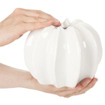 Produkt Wazon dekoracyjny w kształcie dyni, błyszczący, jesienna dekoracja do salonu, 19 cm