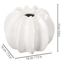 Produkt Wazon dekoracyjny w kształcie dyni, błyszczący, jesienna dekoracja do salonu, 19 cm