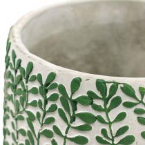 Wazon Floral Deco, Ceramiczny wazon, Dekoracja stołu, Betonowy wygląd Ø15,5cm H21cm