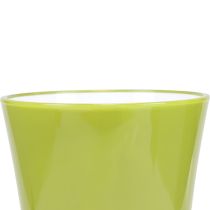 Produkt Wazon Zielony Wazon Kwiatowy Wazon Dekoracyjny Oliwkowy Musujący Ø16,5cm H27cm
