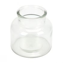 Mini wazony szklane dekoracyjne wazony szklane retro Ø12cm W12cm 6szt