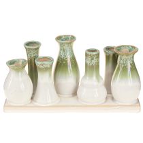 Produkt Dekoracyjne ceramiczne wazony na tacy, uniwersalna dekoracja domu, 26 cm