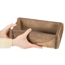 Produkt Stara drewniana doniczka w kształcie cegły, 30 cm