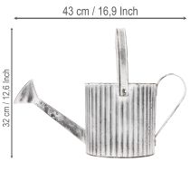 Produkt Doniczka vintage Ø17cm, dekoracyjna konewka, metalowa doniczka shabby chic