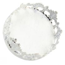 Produkt Vintage świecznik na tealighty do podłączenia biały Ø5,5cm W8cm 4szt