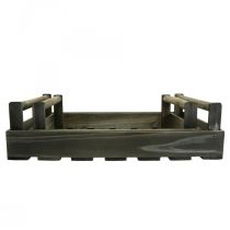 Produkt Vintage taca drewniana taca prostokątna brązowa 48/46,5 cm zestaw 2 sztuk