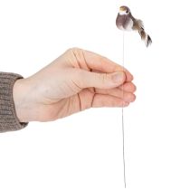 Produkt Ptaki ozdobne, sztuczna dekoracja domu, okazja wiosenna, z kolorowym upierzeniem z prawdziwych piór, 5 cm, 18 sztuk