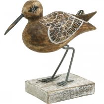Drewniana rzeźba ptaka Wystrój łazienki Ptak wodny wys.22cm