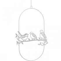 Produkt Sprężyna do dekoracji okien Bird deco, metalowa biała W37,5cm 2szt