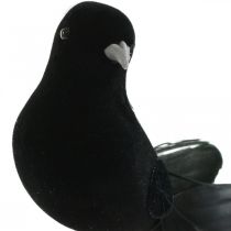 Produkt Gołębie na drucie, dekoracja ślubna, gołębie czarne W7cm 4szt