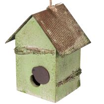 Produkt Budka dla ptaków z dekoracją kwiatową, romantyczna dekoracja wiejskiego domu, 19 cm