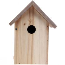 Produkt Drewniana budka lęgowa dla ptaków naturalny brąz/beż 23cm 1 szt