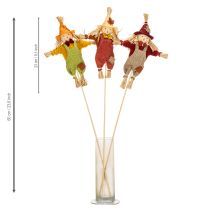 Produkt Dekoracyjna figurka stracha na wróble na patyku do majsterkowania i roślin, 60 cm
