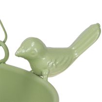 Produkt Karmnik dla ptaków odporny na warunki atmosferyczne z zawieszeniem na łańcuchu i ozdobnymi ptakami, 47 cm