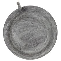Produkt Dekoracyjna ptasia kąpiel z delikatnym wzorem liści w stylu vintage, 74 cm