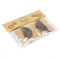 Produkt Kulki o strukturze plastra miodu Świąteczne kulki o strukturze plastra miodu czarne złoto Ø8cm 4szt