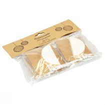 Produkt Kulki o strukturze plastra miodu Kulki o strukturze plastra miodu Świąteczne białe brokatowe Ø7cm 4szt