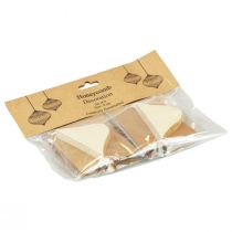 Produkt Kulki o strukturze plastra miodu Kulki o strukturze plastra miodu cebulowo-kremowe białe złoto Ø8cm 4 sztuki