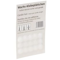 Produkt Podkładki samoprzylepne woskowe do świec Podkładki samoprzylepne białe 15 szt
