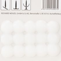 Produkt Podkładki samoprzylepne woskowe do świec Podkładki samoprzylepne białe 15 szt
