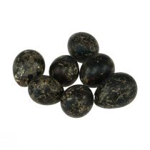 Produkt Dekoracja z jajkiem przepiórczym czarna pusta 3cm dekoracja wiosenna dekoracja naturalna 50 szt