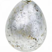 Dekoracja jajko przepiórcze srebrna pusta 3cm Dekoracja wielkanocna 50szt