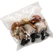 Produkt Figurka krasnala z brodą i spiczastym kapeluszem, 10 cm, 3 sztuki