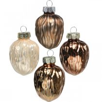 Produkt Ozdoby choinkowe orzech deco wisiorek szklany 4,5cm 6szt