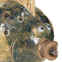 Produkt Figurka Gargulca Ceramiczna Ryba Niebiesko-Brązowa 20×11×13,5 cm