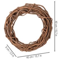 Produkt Naturalny wianek wierzbowy jako wianek rękodzielniczy do florystyki, 40cm