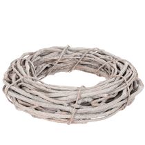 Produkt Ozdoba wianek wierzbowy, wianek z bielonych gałązek, 40cm