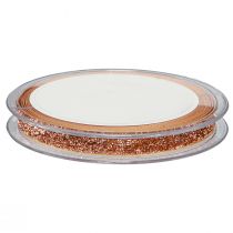 Produkt Wstążka świąteczna różowa miedziana brokatowa wstążka ozdobna 10mm 10m