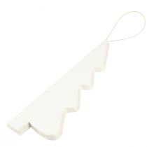 Produkt Wisząca ozdoba choinkowa, papier, biel i srebro, 20 cm, zestaw 5 sztuk