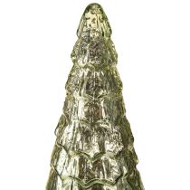 Produkt Choinka świąteczna z oświetleniem LED vintage zielono-złota 38cm