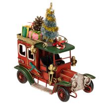 Produkt Dekoracja świąteczna samochód samochód świąteczny vintage czerwony 15×7×16cm