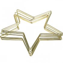 Produkt Ozdoba świąteczna metalowa gwiazda złota ozdobna zawieszka gwiazda 20cm 6 szt