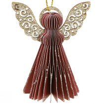Produkt Ozdoby świąteczne papierowe ozdoby choinkowe Bordeaux 6cm 12 szt