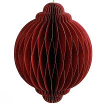 Produkt Papierowe dekoracje świąteczne Ozdoby choinkowe Bordeaux W20cm