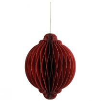 Produkt Papierowe dekoracje świąteczne Ozdoby choinkowe Bordeaux W20cm
