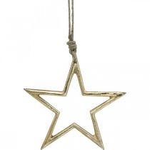 Produkt Gwiazda świąteczna, dekoracja adwentowa, zawieszka gwiazda Złota B15.5cm